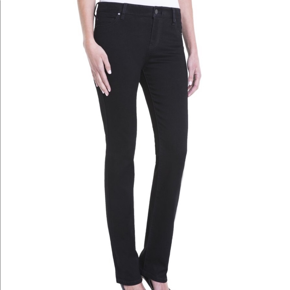 Liverpool Black Rinse Sadie Straight Leg Jeans